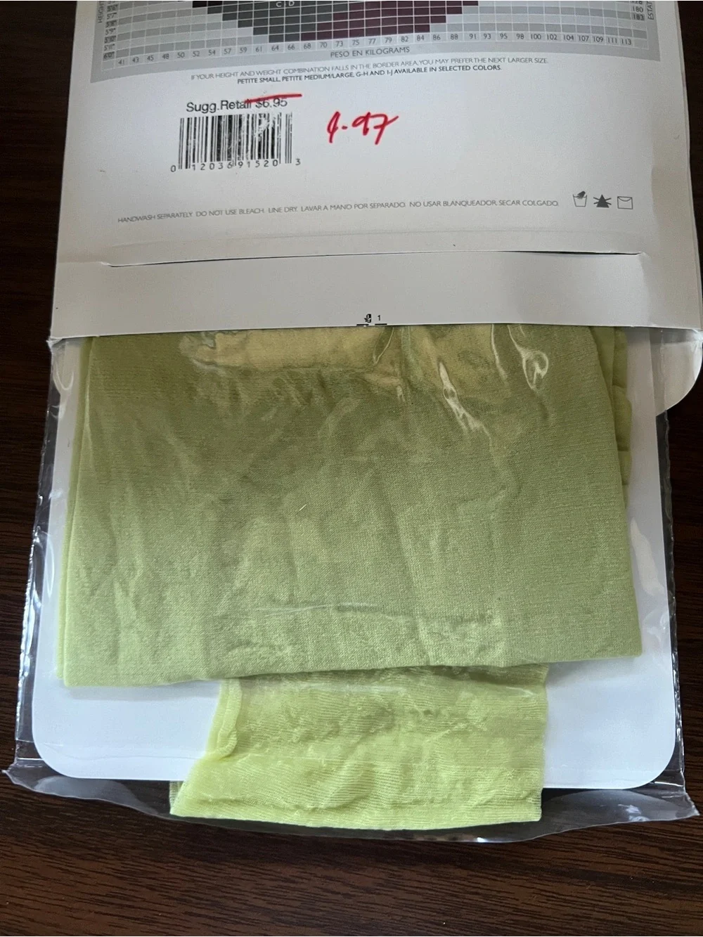 Y2k Hanes Silk Reflections Pantyhose in Citrus - Size AB